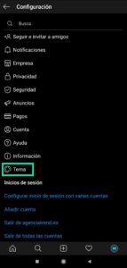 IG oscuro - temas